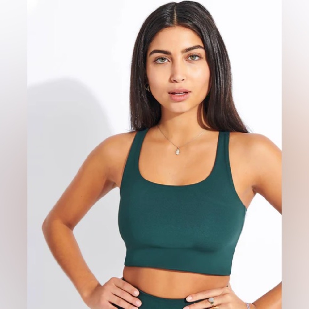 Girlfriend Collective Paloma bra in moss